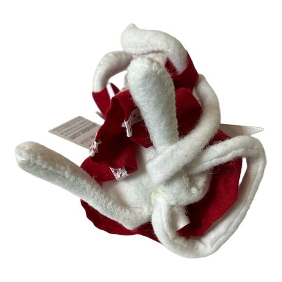 Annalee Dolls Valentine Girl Mouse 6" Poseable Plush Tags Handmade White Red - Picture 7 of 10